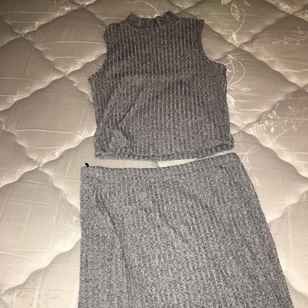 Grey 2 piece